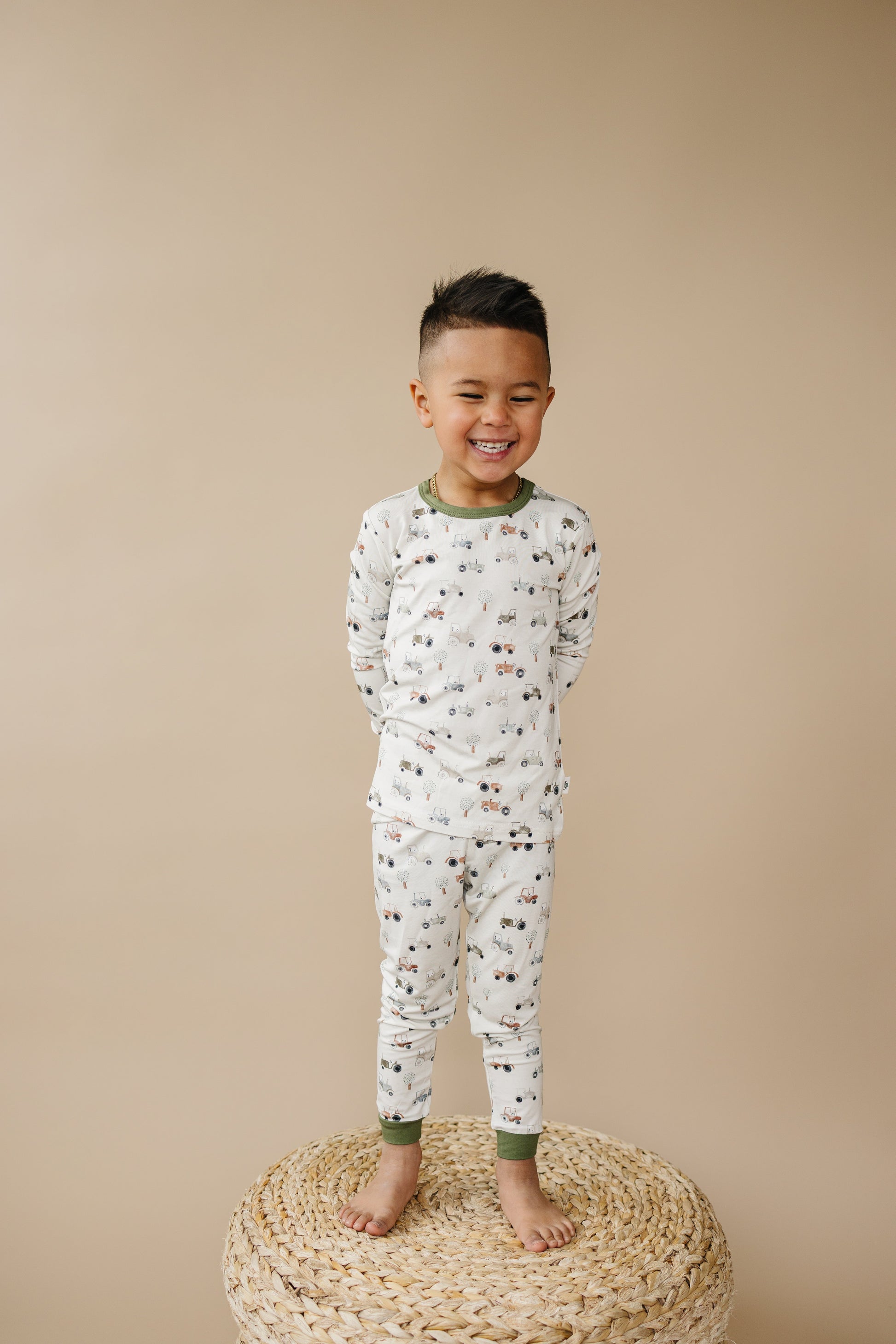 Tiny Tractors 2pc Bamboo Pajamas by Little Joy Co., product view 8