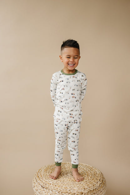 Tiny Tractors 2pc Bamboo Pajamas by Little Joy Co., product view 8
