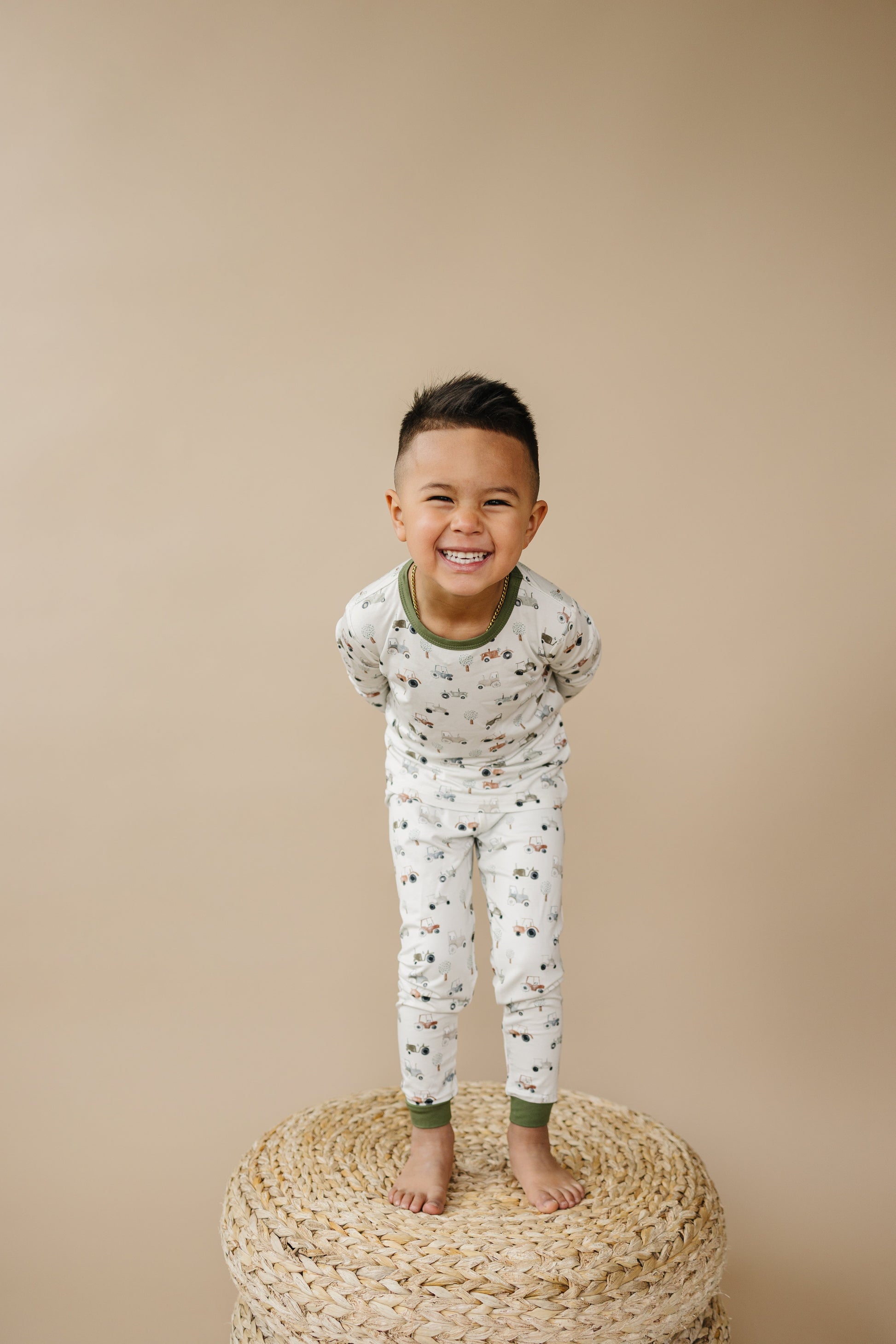 Tiny Tractors 2pc Bamboo Pajamas by Little Joy Co., product view 7