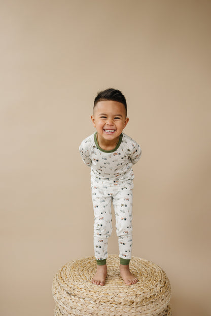 Tiny Tractors 2pc Bamboo Pajamas by Little Joy Co., product view 7
