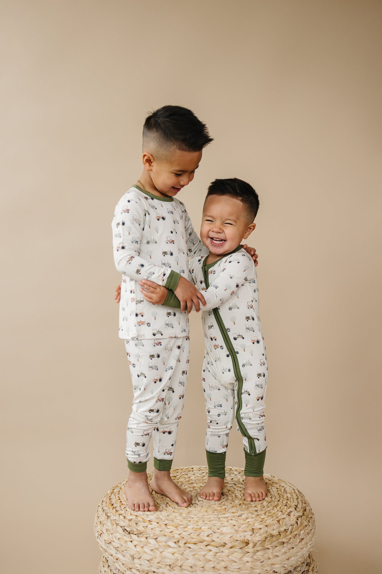 Tiny Tractors 2pc Bamboo Pajamas by Little Joy Co., product view 9