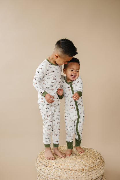 Tiny Tractors 2pc Bamboo Pajamas by Little Joy Co., product view 10
