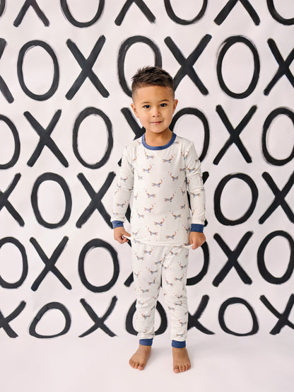 Puppy Love 2pc Bamboo Pajamas by Little Joy Co., product view 4