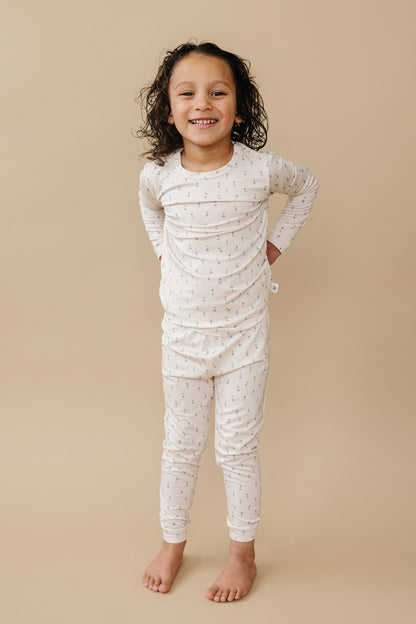 Tiny Tulips 2pc Bamboo Pajamas by Little Joy Co., product view 9
