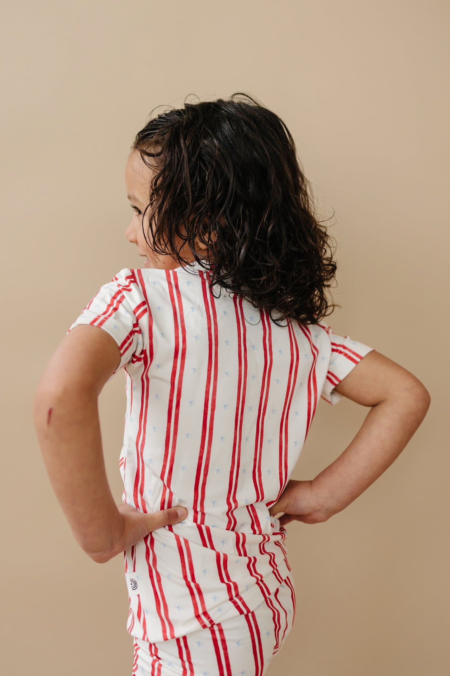 Stars & Stripes 2pc Bamboo Pajamas by Little Joy Co., product view 14