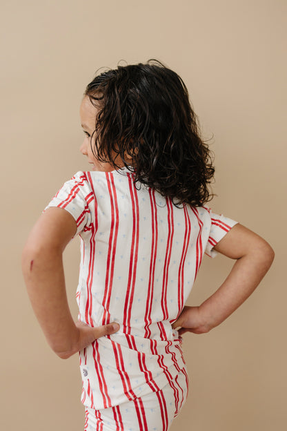Stars & Stripes 2pc Bamboo Pajamas by Little Joy Co., product view 14