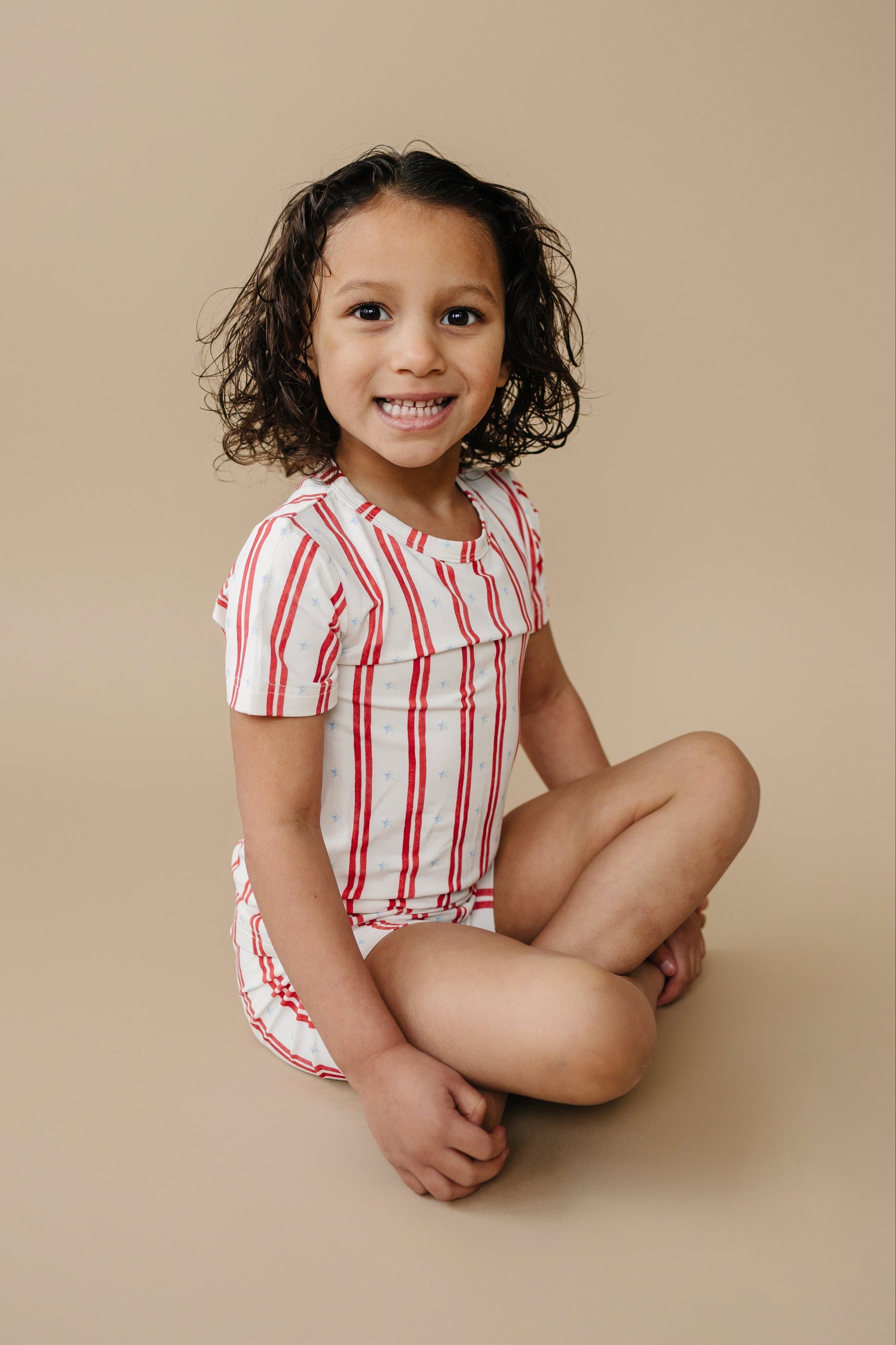Stars & Stripes 2pc Bamboo Pajamas by Little Joy Co., product view 15