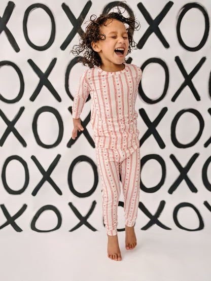 Laced with Love 2pc Bamboo Pajamas by Little Joy Co., product view 6