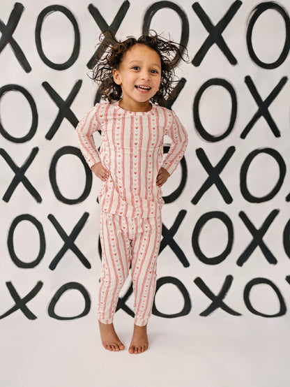 Laced with Love 2pc Bamboo Pajamas by Little Joy Co., product view 5