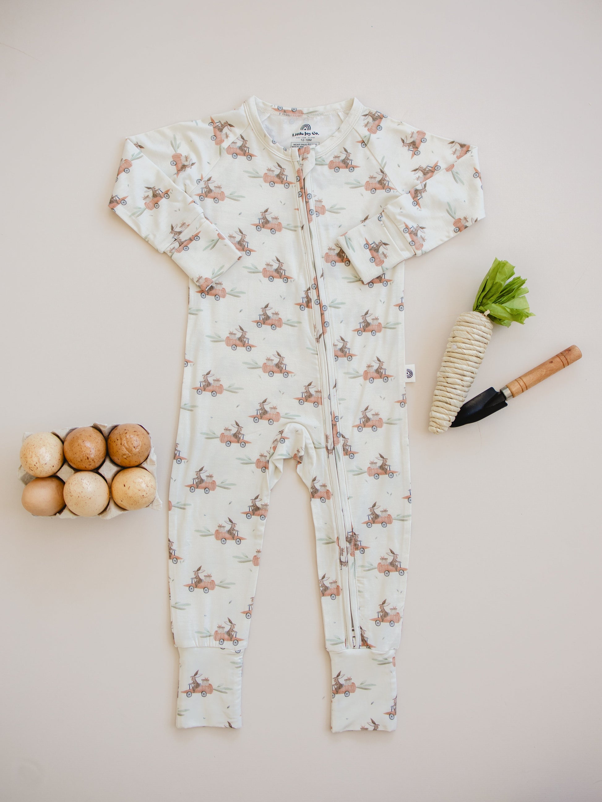 Cottontail Cruisers Modal Zippy Pajamas by Little Joy Co., product view 2