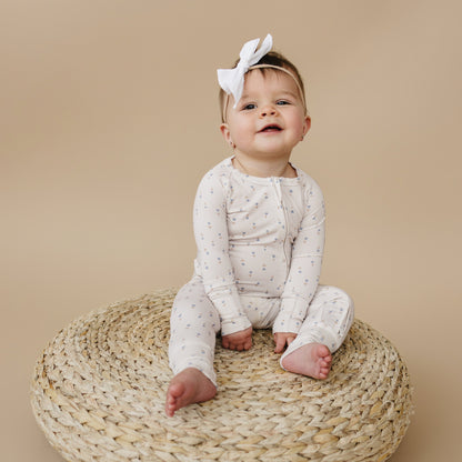 Tiny Tulips Bamboo Zippy Pajamas by Little Joy Co., product view 5