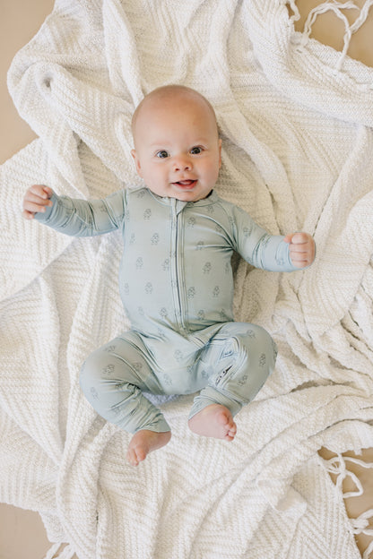 Fly Me to the Moon Bamboo Zippy Pajamas by Little Joy Co., product view 9