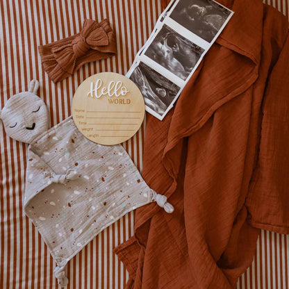 100% Muslin Lovey - Alpaca by Parker Baby Co., product view 10