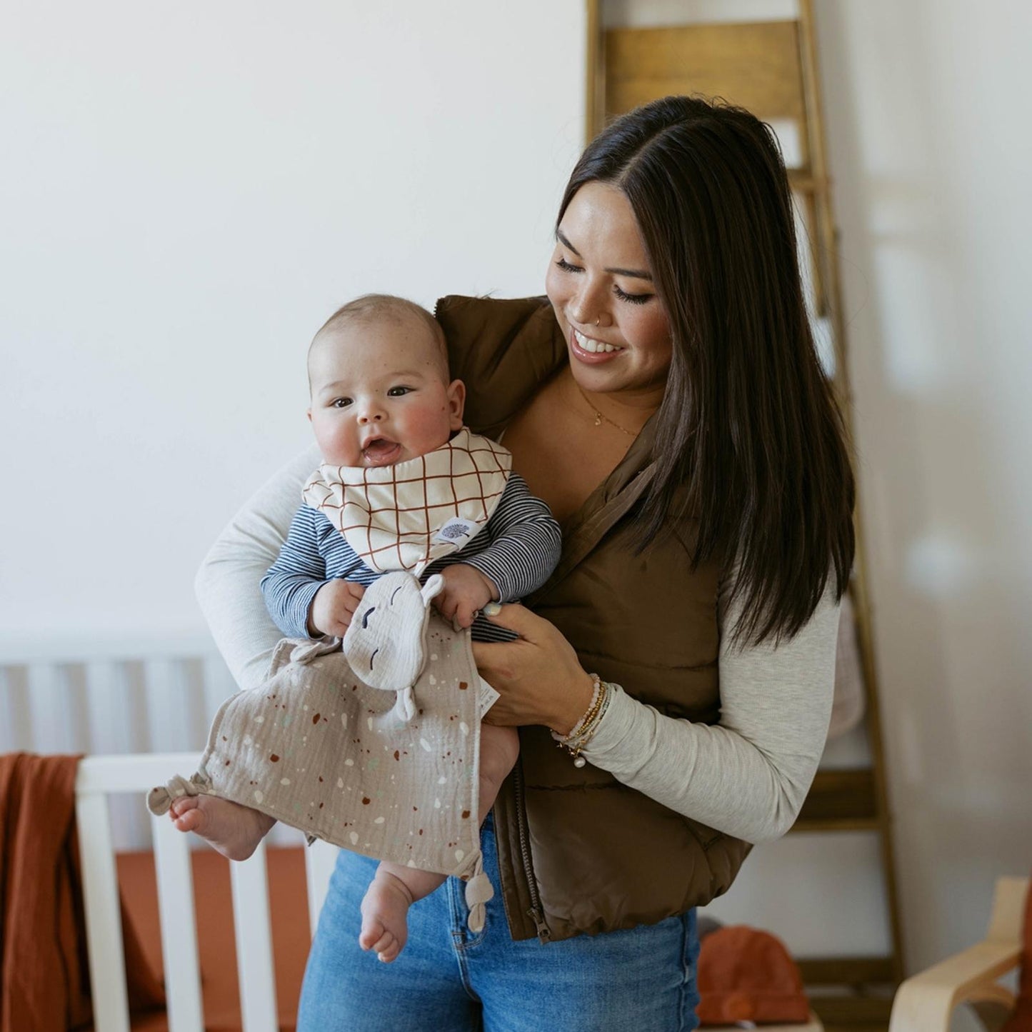 100% Muslin Lovey - Alpaca by Parker Baby Co., product view 7
