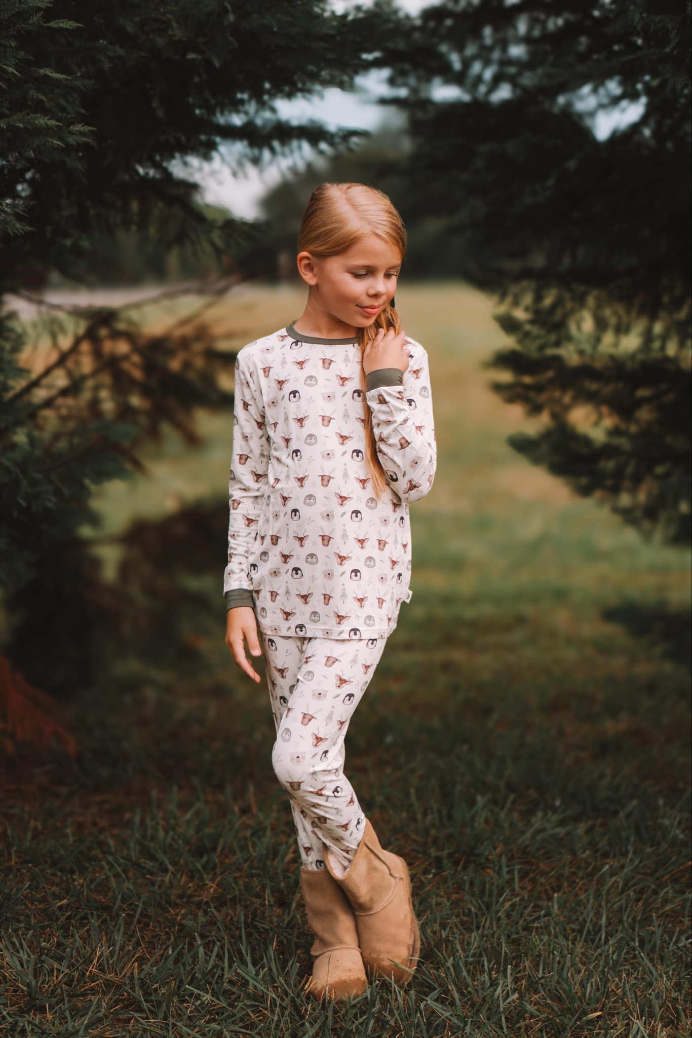 North Pole Pals 2pc Bamboo Pajamas by Little Joy Co., product view 3