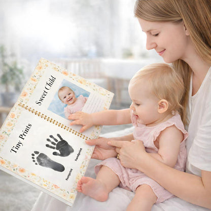 Mess-Free Baby Handprint & Footprint Keepsake Kit – 4 Pack by Little Treasures, product view 5