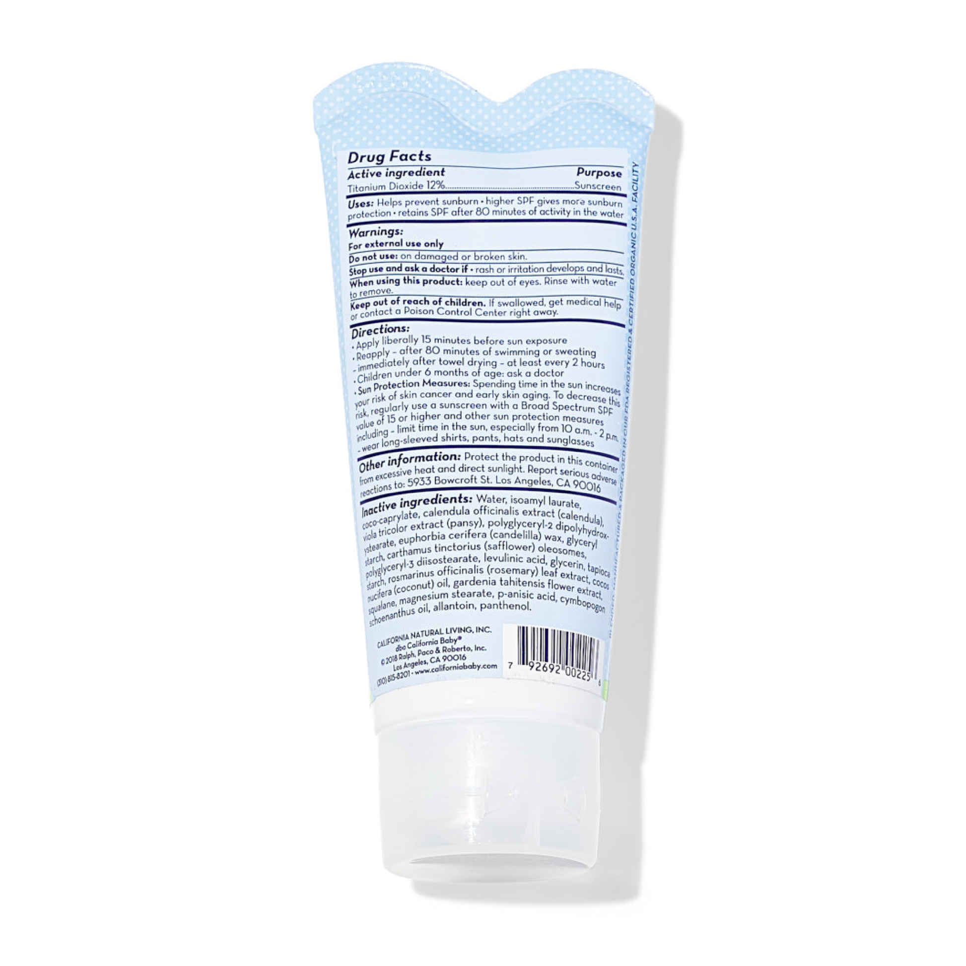 Everyday/Year-Round™ Broad Spectrum SPF 30+ Sunscreen by California Baby, product view 2