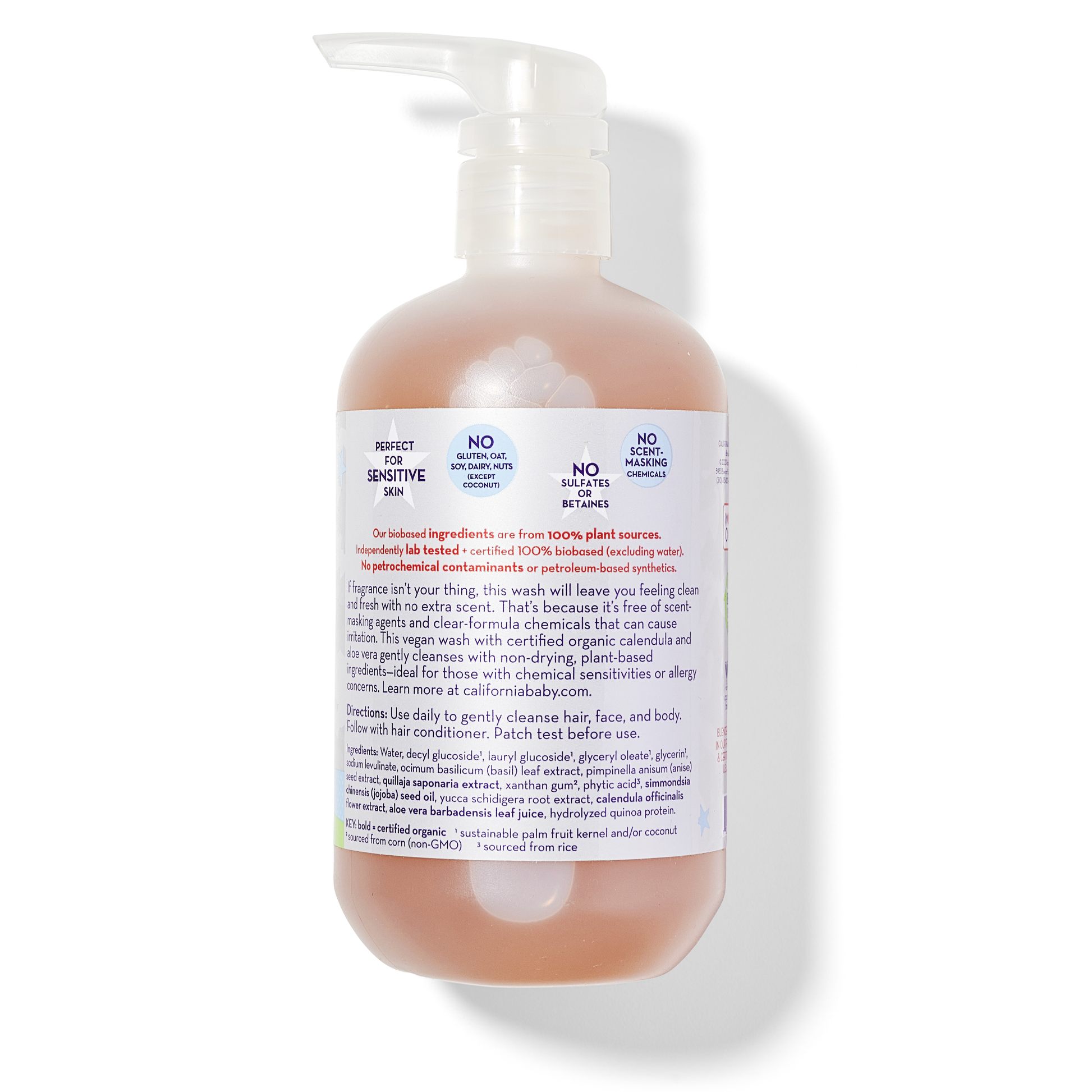 California Kids® #supersensitive™ Shampoo & Bodywash by California Baby, product view 3