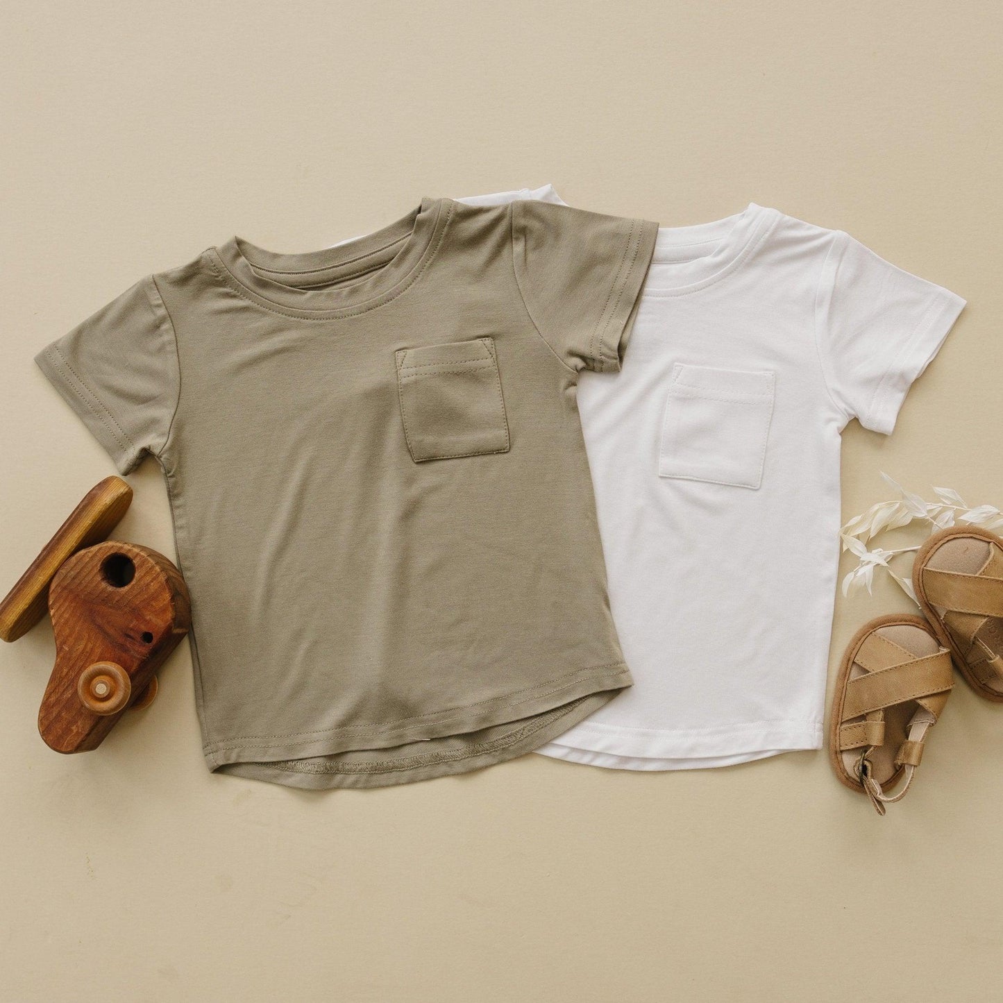 Bamboo Pocket Tee by Little Joy Co., product view 4