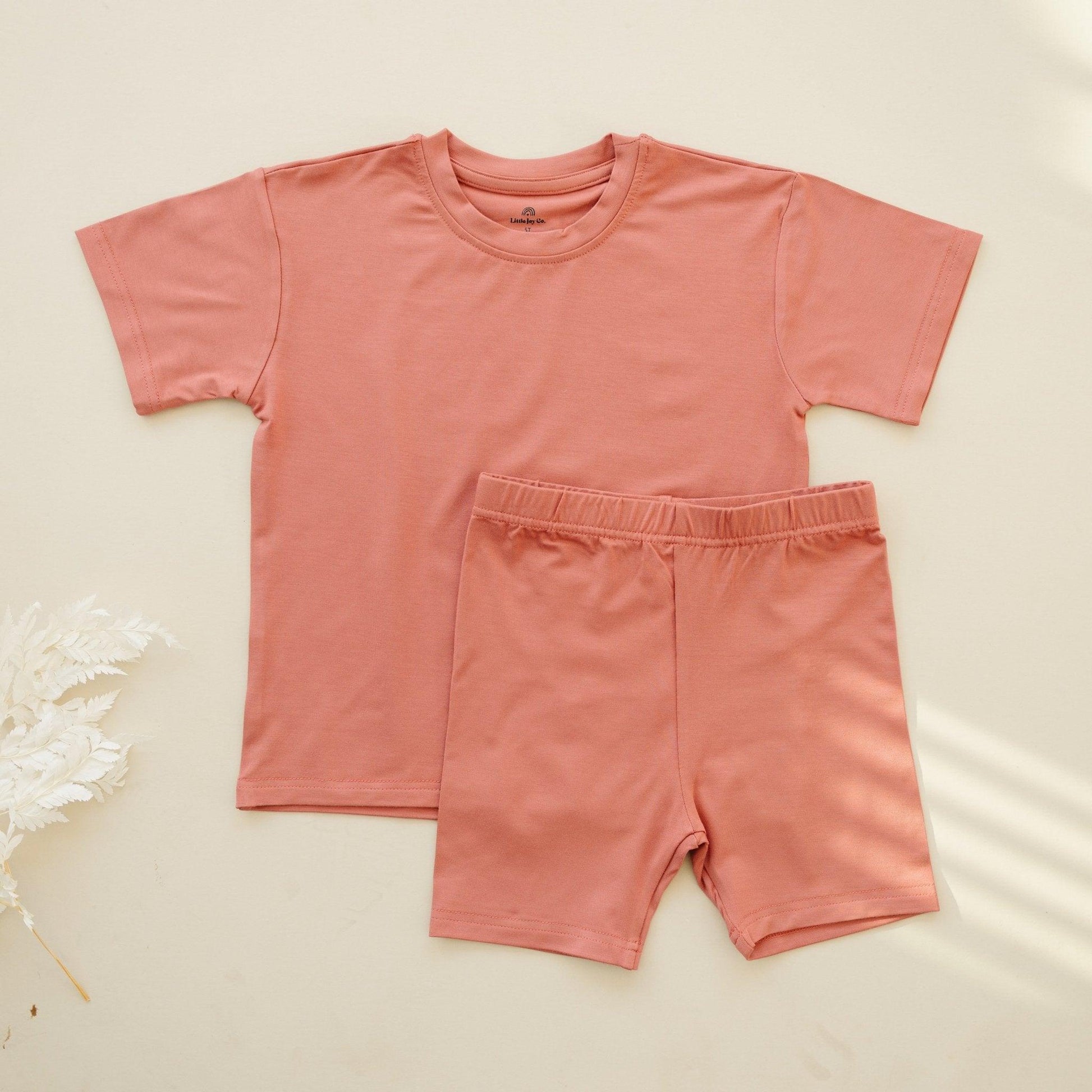 Bamboo Tee & Bike Shorts - sold as separates by Little Joy Co., product view 18