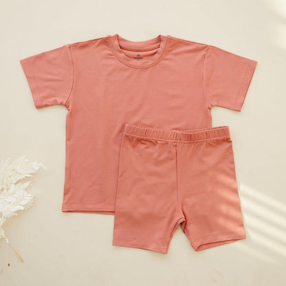Bamboo Tee & Bike Shorts - sold as separates by Little Joy Co., product view 18