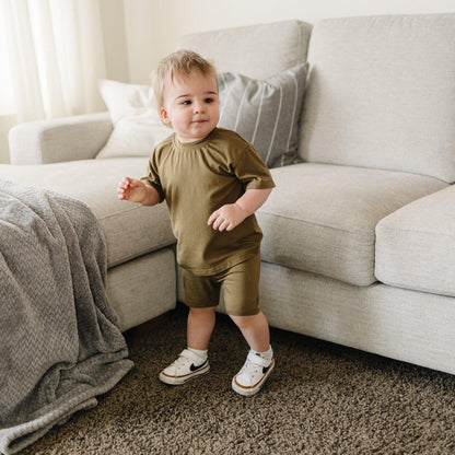 Bamboo Tee & Bike Shorts - sold as separates by Little Joy Co., product view 23