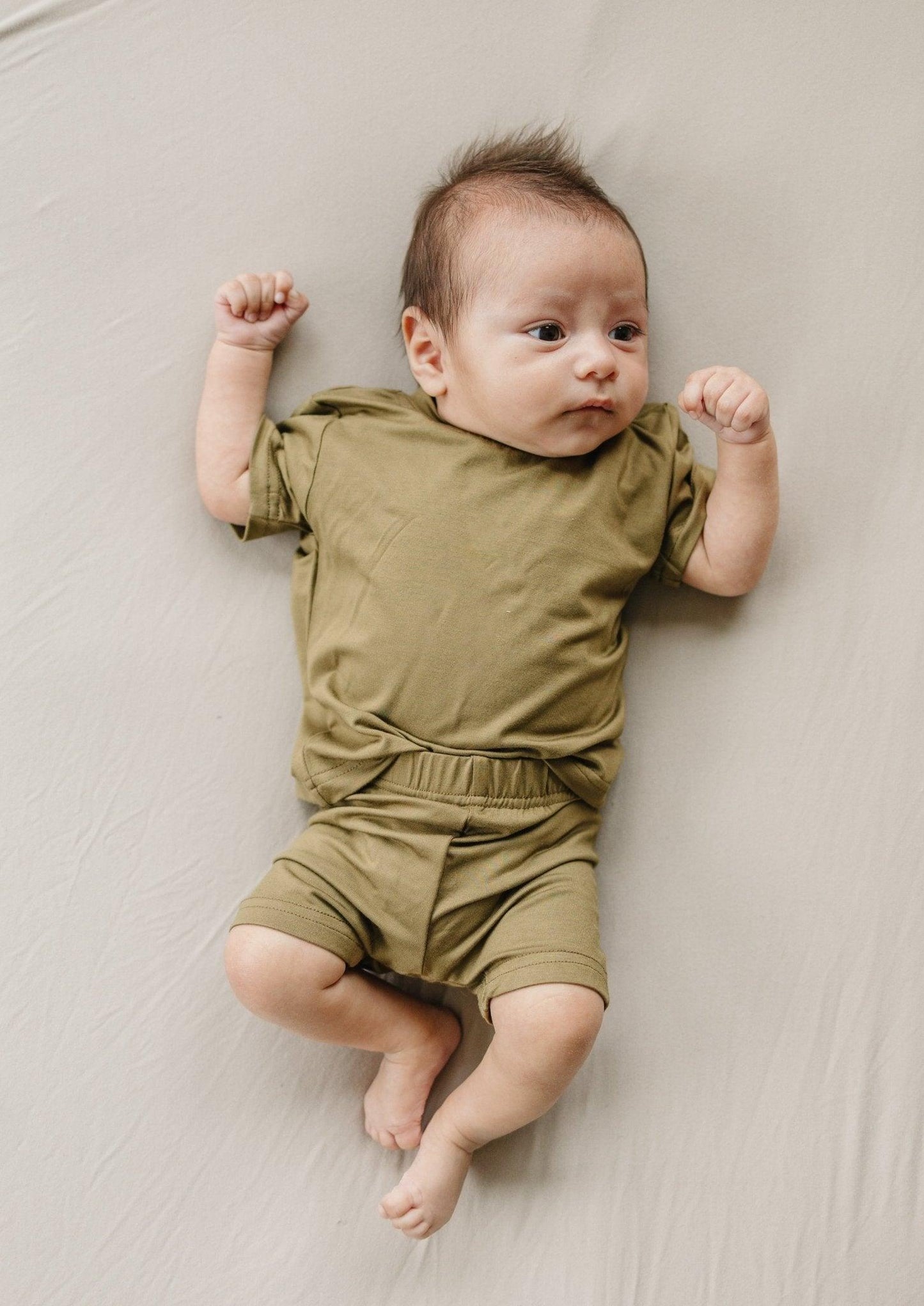 Bamboo Tee & Bike Shorts - sold as separates by Little Joy Co., product view 12