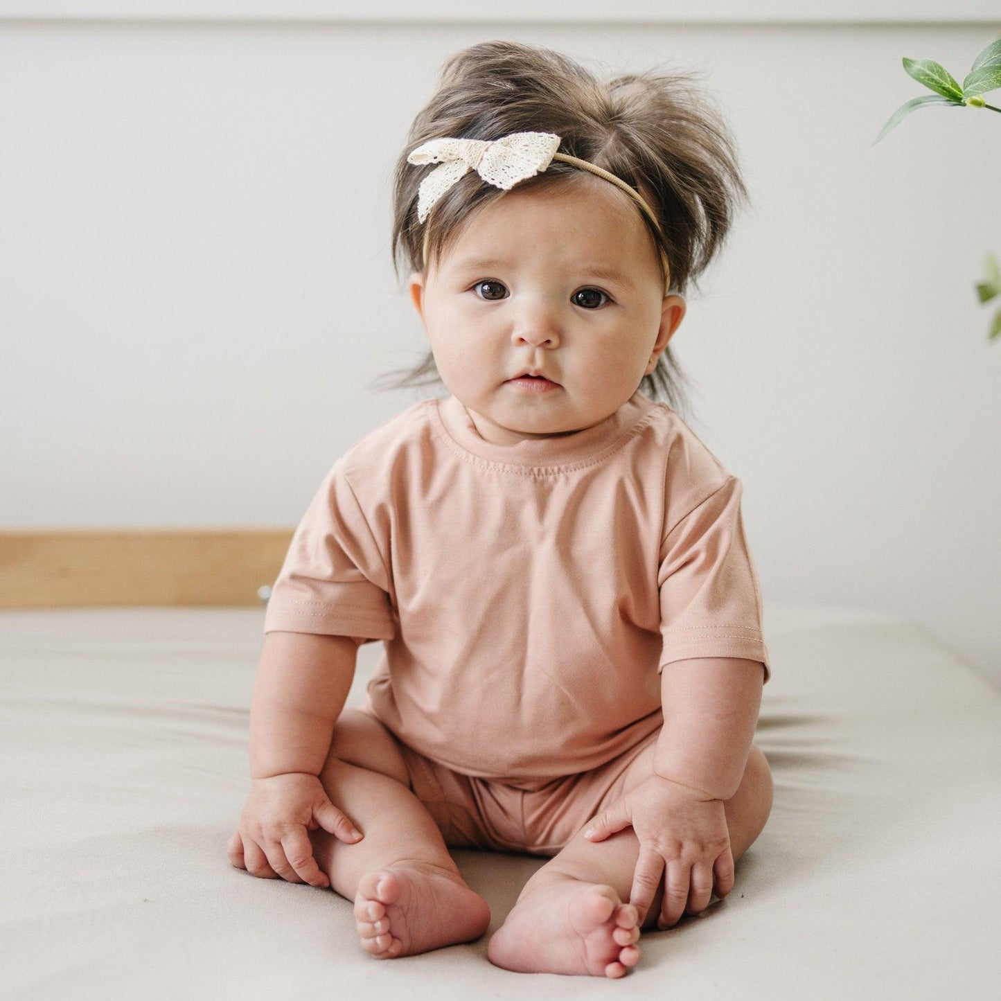 Bamboo Tee & Bike Shorts - sold as separates by Little Joy Co., product view 11