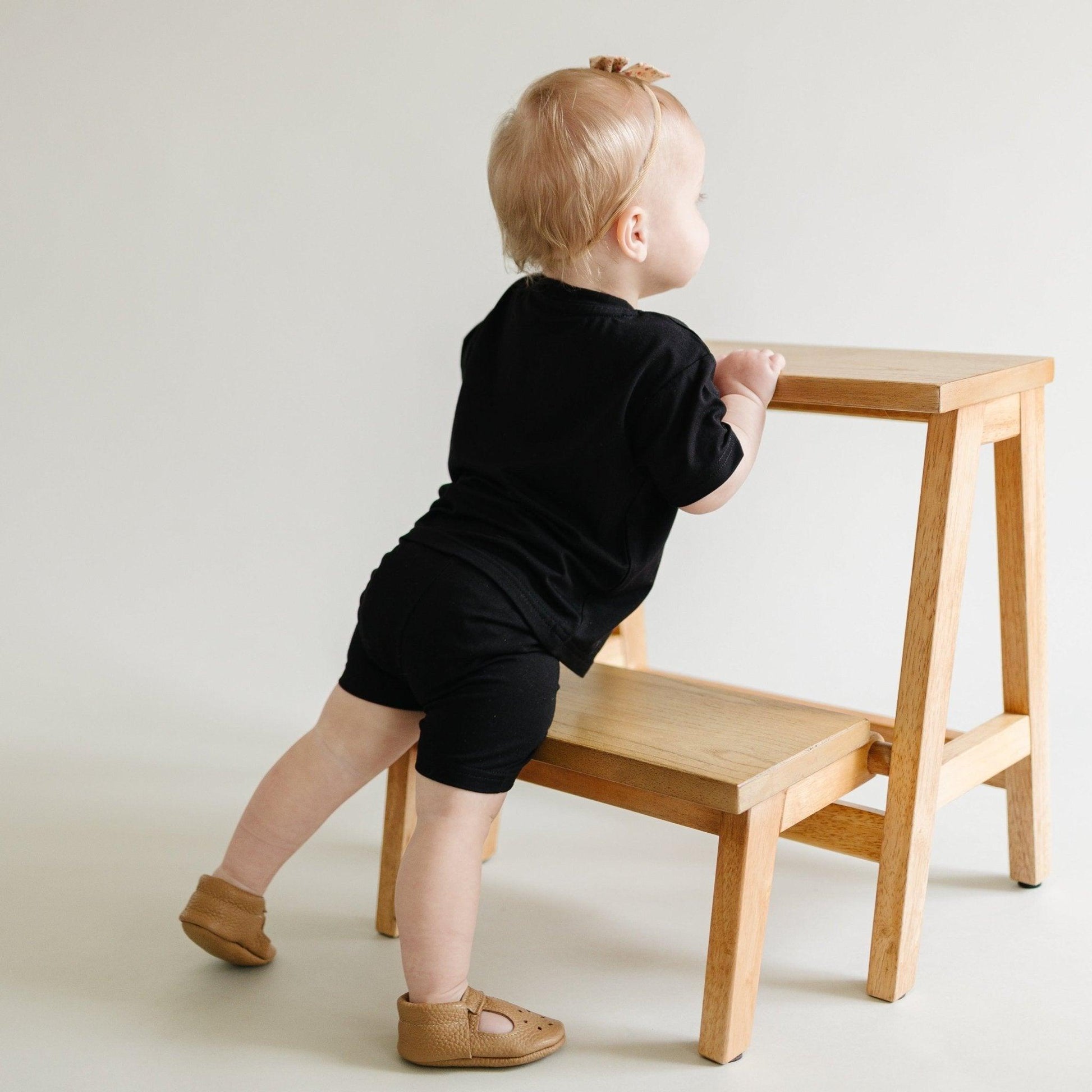 Bamboo Tee & Bike Shorts - sold as separates by Little Joy Co., product view 21