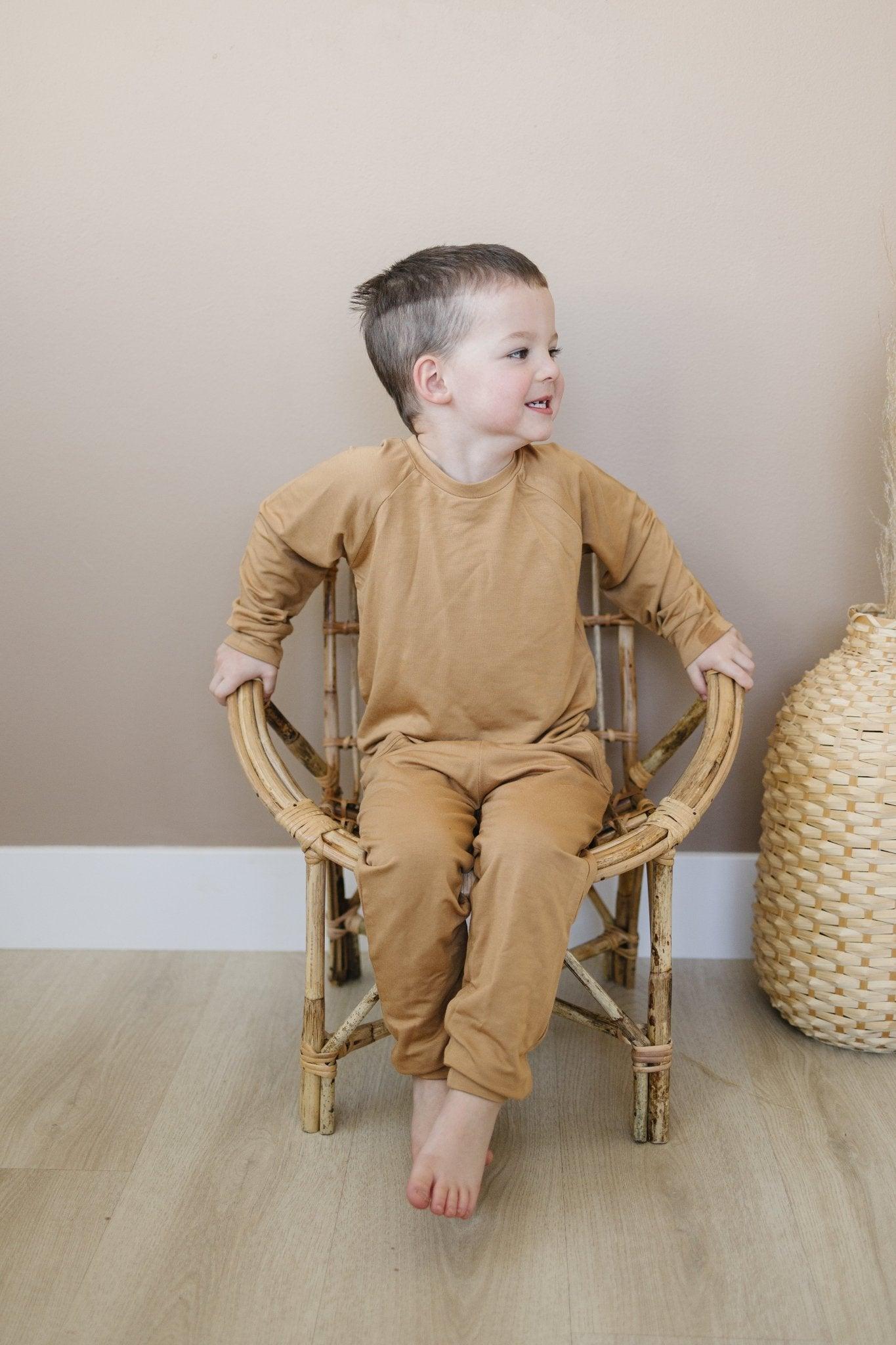 Bamboo Terry Crewneck Sweatshirt by Little Joy Co., product view 9