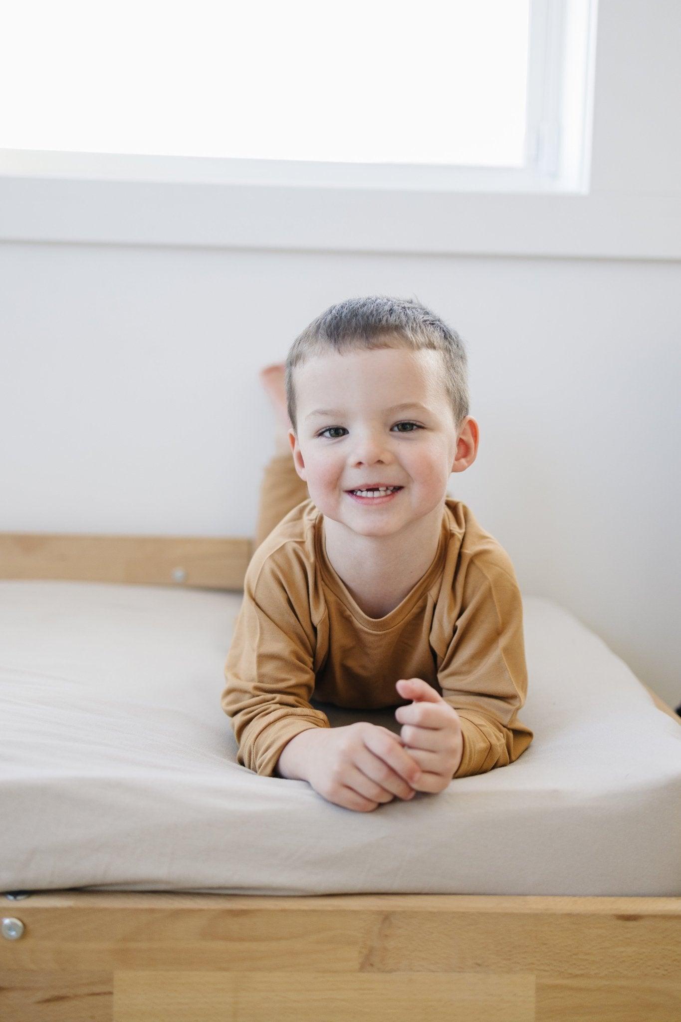 Bamboo Terry Crewneck Sweatshirt by Little Joy Co., product view 11