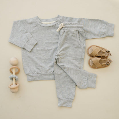 Bamboo Terry Crewneck Sweatshirt by Little Joy Co., product view 2