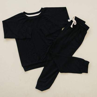 Bamboo Terry Crewneck Sweatshirt by Little Joy Co., product view 3