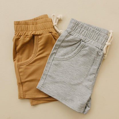 Bamboo Terry Drawstring Shorts by Little Joy Co., product view 3