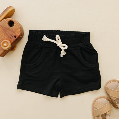 Bamboo Terry Drawstring Shorts by Little Joy Co., product view 5