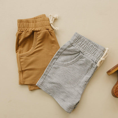 Bamboo Terry Drawstring Shorts by Little Joy Co.