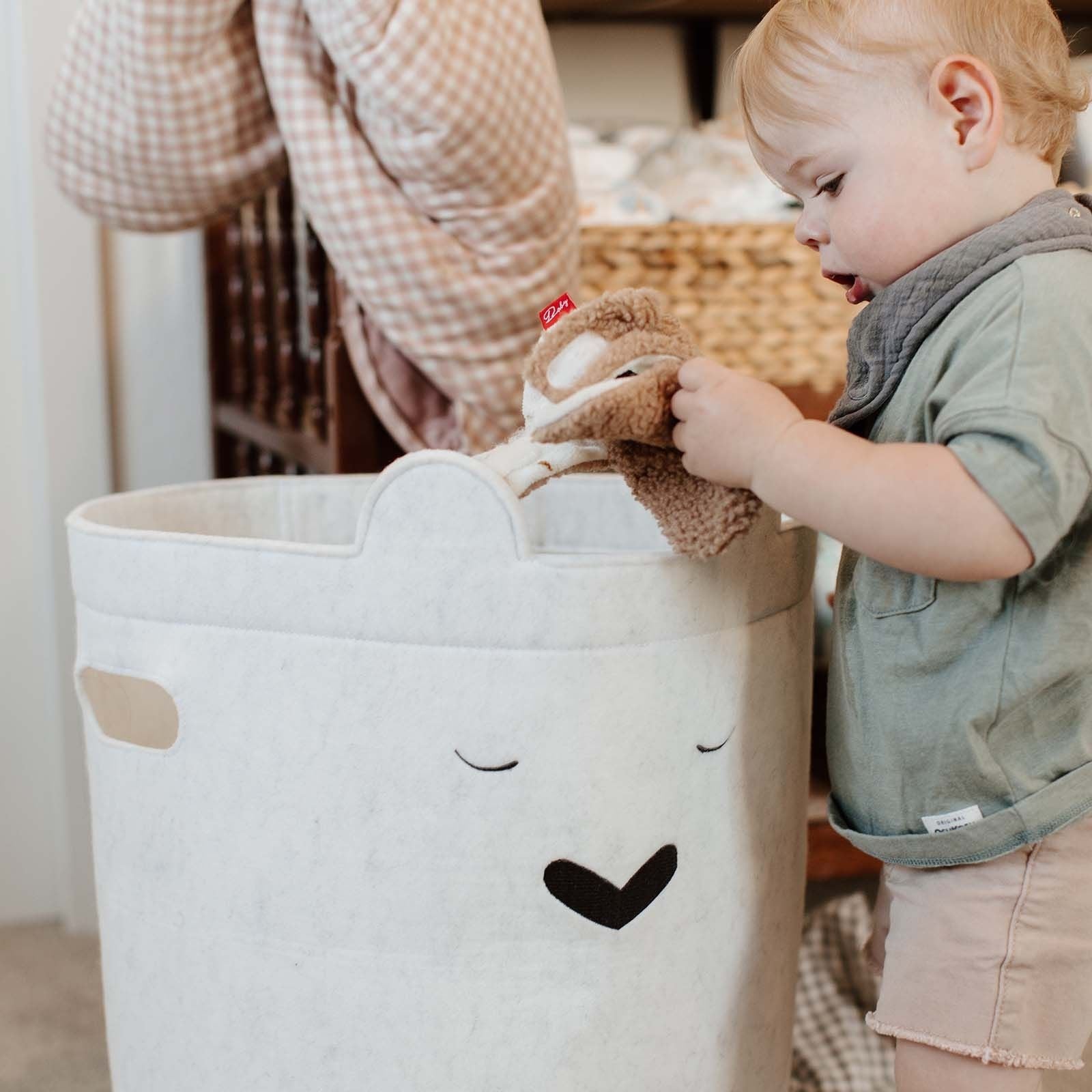 Bear Felt Laundry Hamper by Parker Baby Co., product view 8