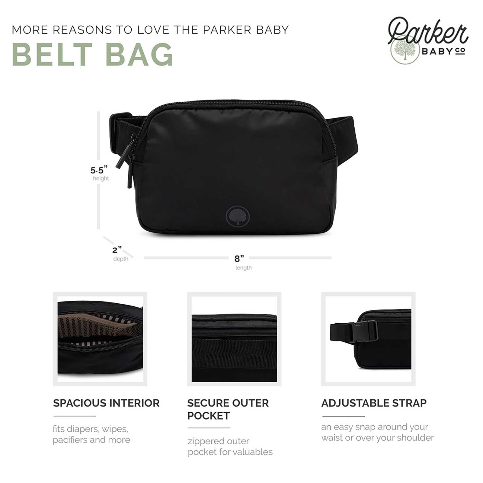 Belt Bag by Parker Baby Co., product view 3
