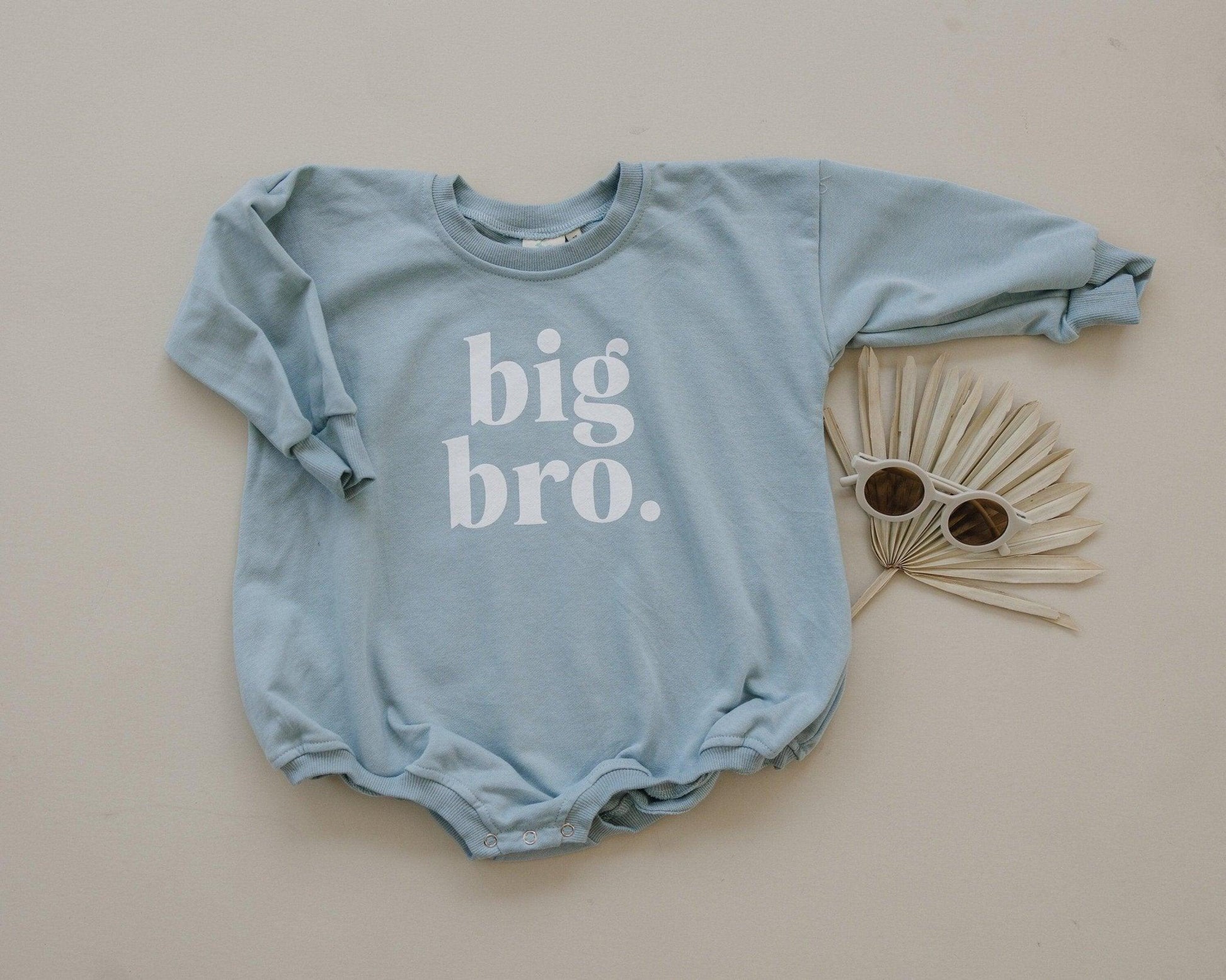 Big Bro Sweatshirt Romper - more colors by Little Joy Co.