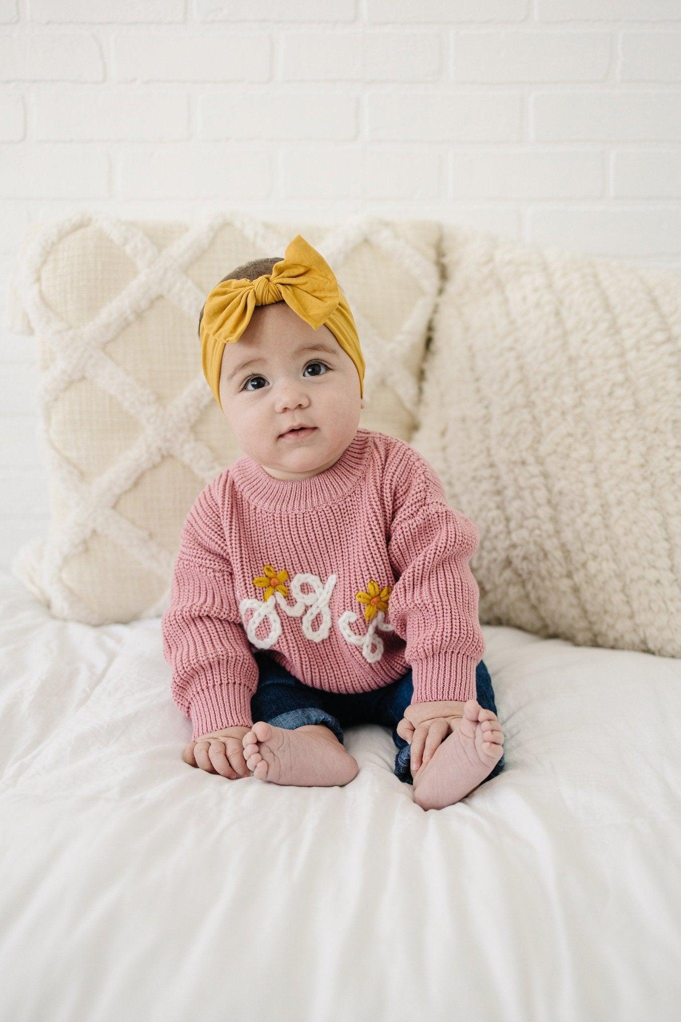 Big Sis Hand Embroidered Sweater by Little Joy Co., product view 3