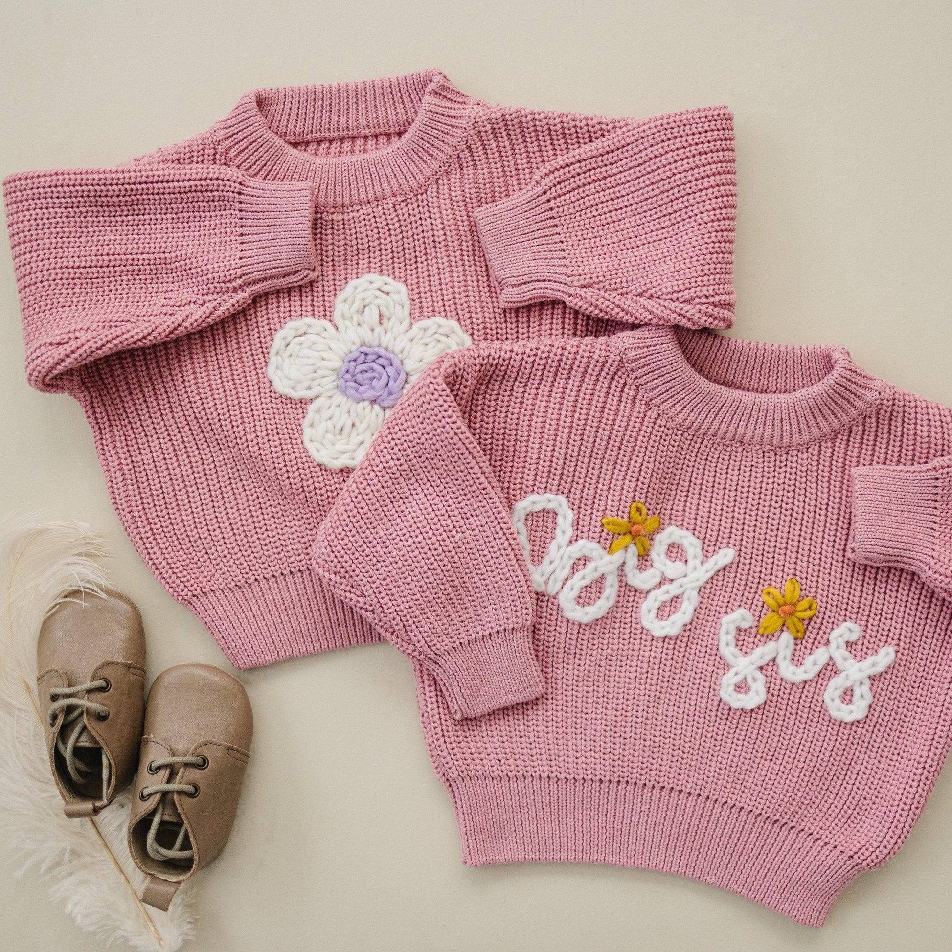 Big Sis Hand Embroidered Sweater by Little Joy Co., product view 7