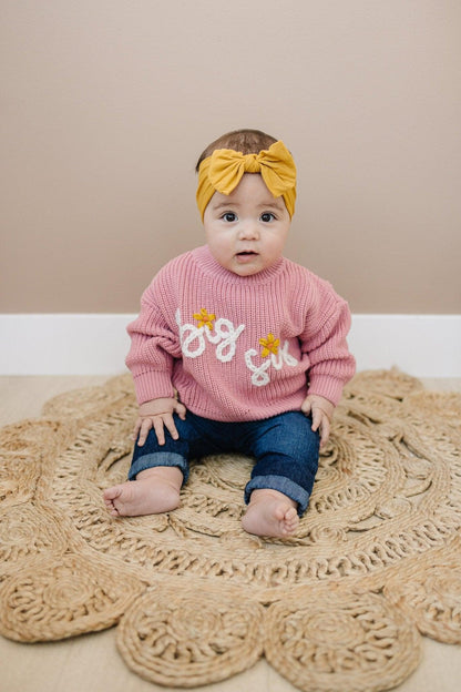 Big Sis Hand Embroidered Sweater by Little Joy Co., product view 6