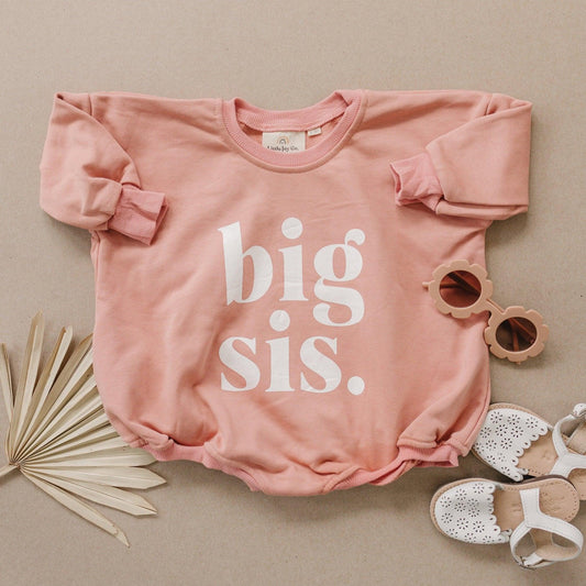 Big Sis Sweatshirt Romper - more colors by Little Joy Co.