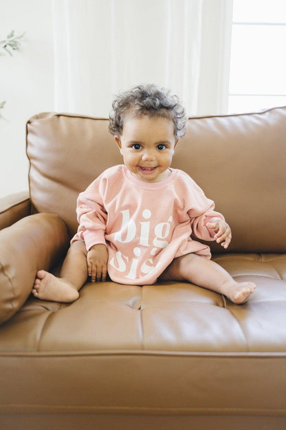 Big Sis Sweatshirt Romper - more colors by Little Joy Co., product view 5