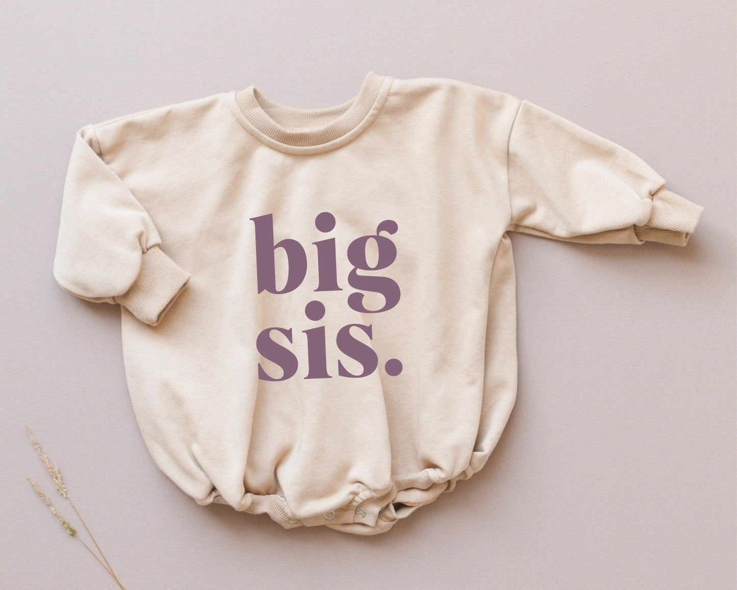 Big Sis Sweatshirt Romper - more colors by Little Joy Co., product view 6