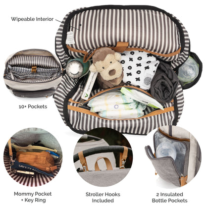 Birch Bag - Diaper Backpack by Parker Baby Co., product view 4