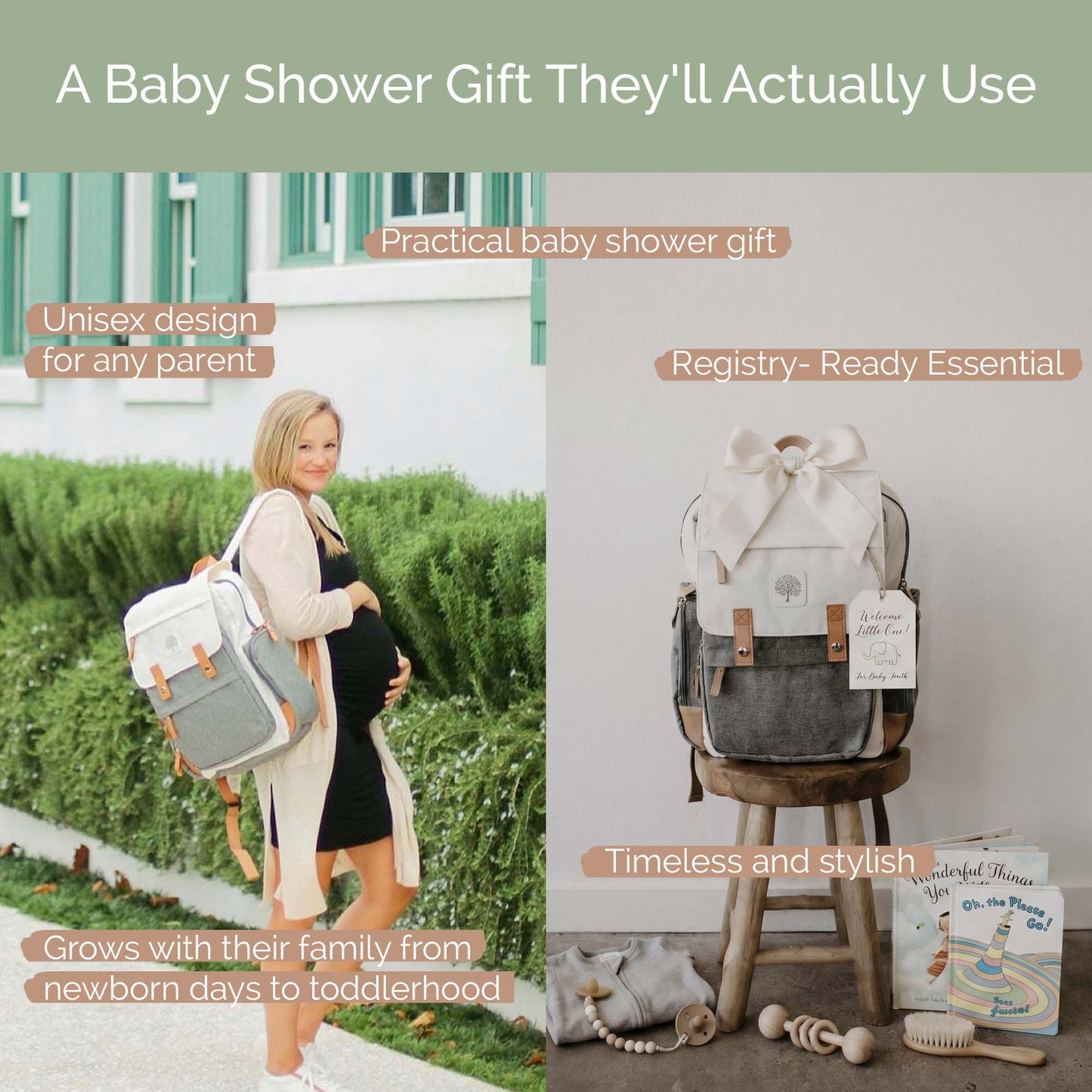 Birch Bag - Diaper Backpack by Parker Baby Co., product view 8