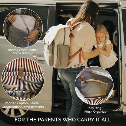 Birch Bag - Diaper Backpack by Parker Baby Co., product view 6