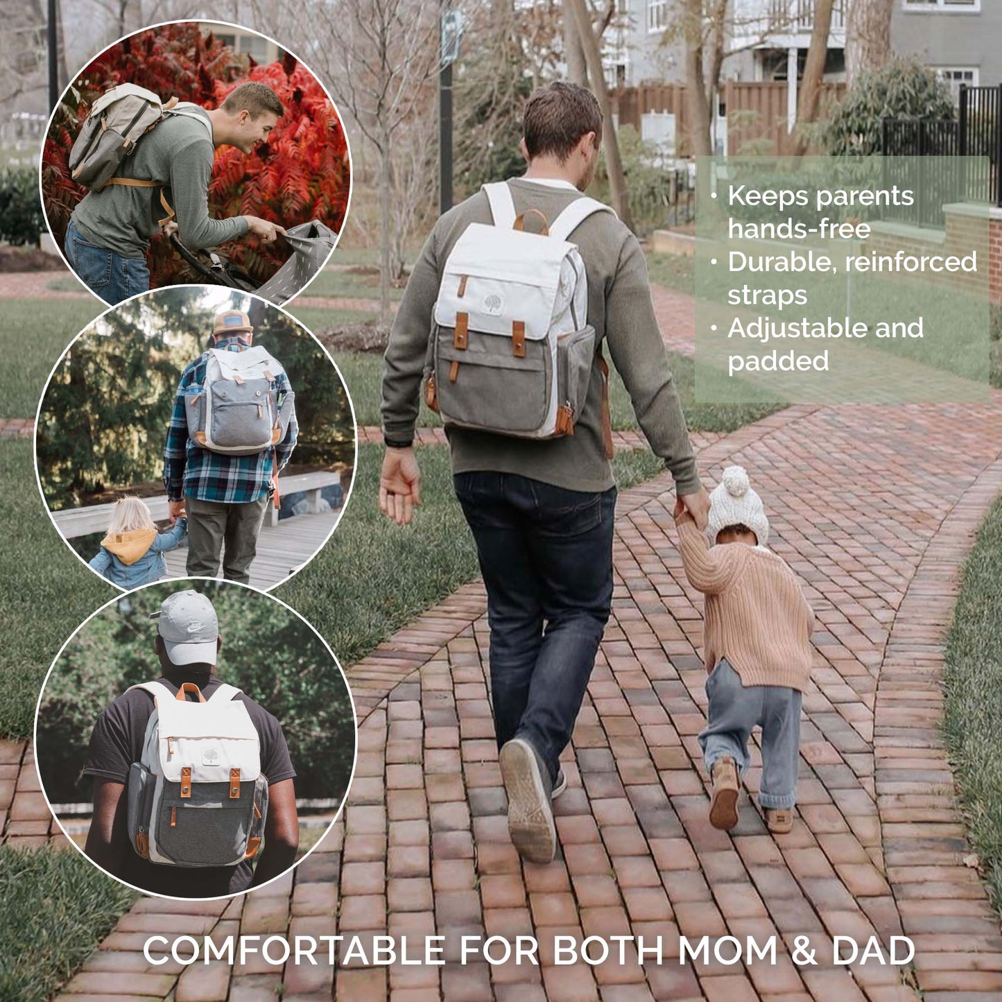 Birch Bag - Diaper Backpack by Parker Baby Co., product view 7