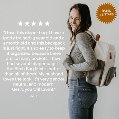 Birch Bag Mini - Diaper Backpack by Parker Baby Co., product view 7